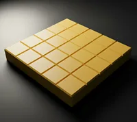 Chequered Tile Yellow 25 Square pattern for paving walkways and level surfaces
